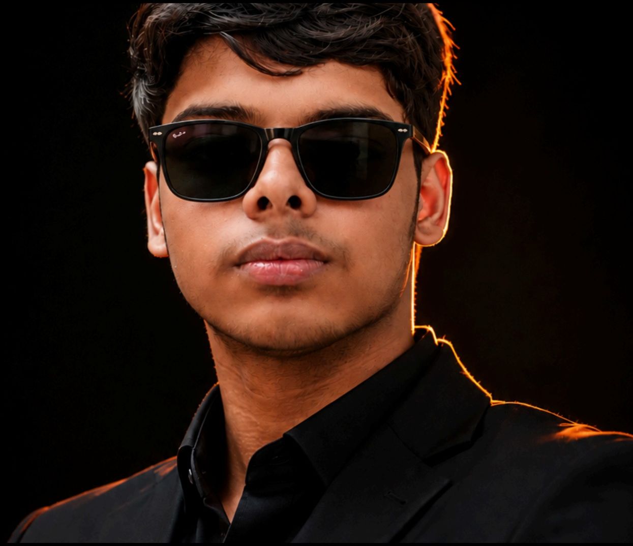 Syed Badre Alam wearing sunglasses